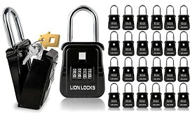 【中古】【未使用・未開封品】(ライオンロック) Lion Locks 1500 キーストレージロックボックス コードロック式 ポータブルキーホルダー 防錆 安全屋外キー金庫 キー隠し金庫