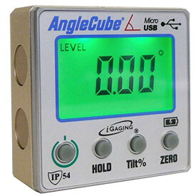 【中古】【未使用・未開封品】iGaging Angle Gage Backlit Digital Electronic Magnetic Level/Protractor/Bevel Gauge Angle Cube Gen 3