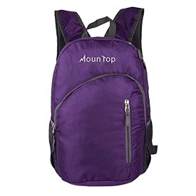 【中古】【未使用・未開封品】mountop アウトドア 軽量 折りたたみ式 防水 バックパック 旅行 ハイキング 乗馬用 - パープル