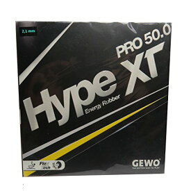 【中古】【未使用・未開封品】GEWO Hype XT PRO 50.0 卓球ゴム、赤、2.1 mmスポンジ厚