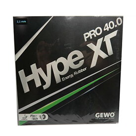 【中古】【未使用・未開封品】GEWO Hype XT PRO 40.0 卓球ラバー レッド 2.1 mm スポンジ厚さ