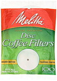 【中古】【未使用・未開封品】Melitta 100 Pack, 3-1/2" Disc Coffee Filter: メリッタ100パック、3-1 / 2 "ディスクのコーヒーフィルター