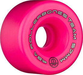 【中古】【未使用・未開封品】RollerBones ロゴホイール 98a (ピンク、62mm)
