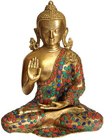 【中古】【未使用・未開封品】エキゾチックインディアzby27?Lord Buddha in Abhaya Mudra