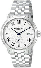 【中古】【未使用・未開封品】[レイモンド・ウィル] Raymond Weil 腕時計 Men's 'Maestro' Swiss Automatic Stainless Steel Casual Watch, Color:Silver-Toned スイス製自動