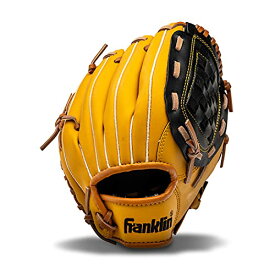 【中古】【未使用・未開封品】(Right Hand Throw, 10.5", Yellow) - Franklin Sports Field Master Series Baseball Gloves