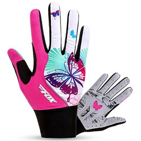 【中古】【未使用・未開封品】(Full, S) - FREEMASTER Full Finger Gel Girl's Cycling Gloves Touch Screen Sport Women's Half Fingerless Mountain Road Gloves Bicycle Bi