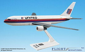 【中古】【未使用・未開封品】Flight Miniatures United Airlines 1976 Livery UAL Boeing 767-200 Display Model With Stand