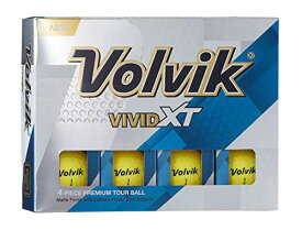 【中古】【未使用・未開封品】Volvik 2017 Vivid XT ゴルフボール 1ダース L