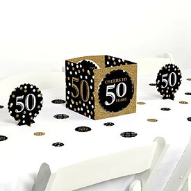 【中古】【未使用・未開封品】Adult 50th Birthday - Gold - Birthday Party Centrepiece & Table Decoration Kit