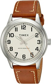 【中古】【未使用・未開封品】Timex メンズ腕時計 New Englandシリーズ Tan/Cream