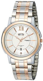 【中古】【未使用・未開封品】Timex アナログシルバーダイヤルメンズ腕時計 -TW000U311