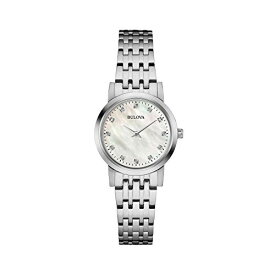 【中古】【未使用・未開封品】Bulova Women's Diamond Gallery 96P175 Silver Stainless-Steel Quartz Dress Watch