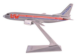 【中古】【未使用・未開封品】Flight Miniatures Western Airlines Bare Metal Boeing 737-300 1:200 Scale Display Model with Stand