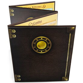 【中古】【未使用・未開封品】(Brown) - Stratagem The Master's Tome 4-Panel Customizable GM Screen with Free Inserts - Dry Erase, Dungeon & Game Master Accessory for