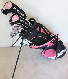 【中古】【未使用・未開封品】Girls Ages 5-8 Junior Golf Club Set Complete Driver, Hybrid, Irons, Putter, Stand Bag for Kids Pink Color Jr.