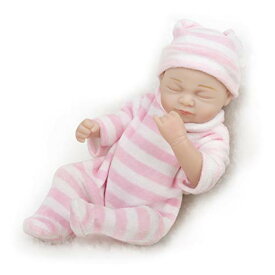 【中古】【未使用・未開封品】Reborn Newborn Baby Realike Doll Handmade Lifelike Silicone Vinyl Weighted Alive Doll for Toddler Gifts 25cm