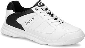 【中古】【未使用・未開封品】(White/Black, Size 7/Medium) - Dexter Mens Ricky IV Bowling Shoes- Grey/Blue