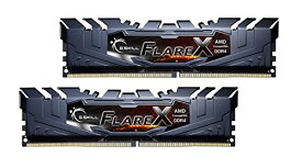 【中古】【未使用・未開封品】G.Skill Flare X Series 16GB (2 x 8GB) 288-Pin DDR4 2400 (PC4 19200) for AMD Ryzen Desktop Memory Model F4-2400C15D-16GFX 141［並行輸入
