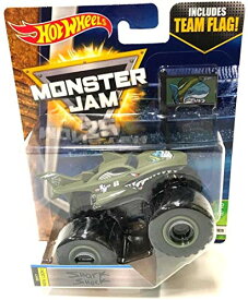 【中古】【未使用・未開封品】Hot Wheels Monster Jam Truck Shark Shock 2017 New Look - Team Flag Series Creatures 6/10
