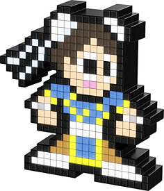 【中古】【未使用・未開封品】PDP Pixel Pals Capcom Street Fighter II Chun-Li Collectible Lighted Figure, Blue/Yellow, 8.8 x 11.2 x 15.9 cm