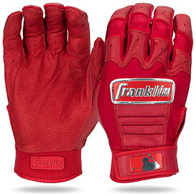 【中古】【未使用・未開封品】(Adult X-Large, Red) - Franklin Sports CFX Pro Full Colour Chrome Series Batting Gloves