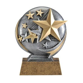 【中古】【未使用・未開封品】Decade Awards Stars Motion Extreme 3D樹脂トロフィー - スター学生賞 - 高さ5インチ - リクエストに応じて刻印プレート