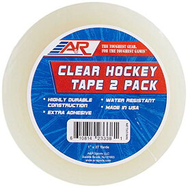 【中古】【未使用・未開封品】(2 Pack, Clear) - A & R Sports Black Hockey Tape, Size