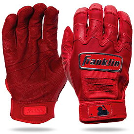 【中古】【未使用・未開封品】(Youth Medium, Red) - Franklin Sports CFX Pro Full Colour Chrome Series Batting Gloves