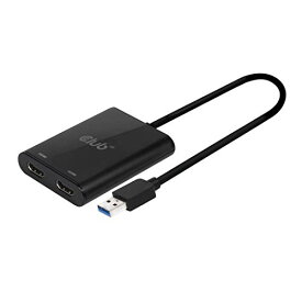 【中古】【未使用・未開封品】Club3D SenseVision USB A to HDMI 2.0 Dual Monitor 4K 60Hz デュアル ディスプレイ 分配ハブ (CSV-1474)