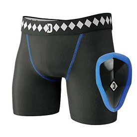 【中古】【未使用・未開封品】(Youth Medium, Black) - Diamond MMA Athletic Cup Groyne Protector & Compression Shorts System with Built-in Jock Strap