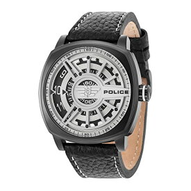 【中古】【未使用・未開封品】Police メンズ腕時計 アナログ表示 日本製クオーツ 天然皮革 バンド R1451290002