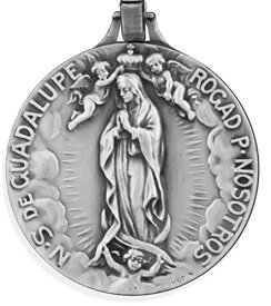 【中古】【未使用・未開封品】銀メッキOur Lady of Guadalupe Medal by Glorieux