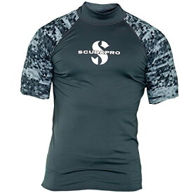 【中古】【未使用・未開封品】(2X-Large, Graphite) - ScubaPro Men's UPF 50 Short Sleeve Rash Guard