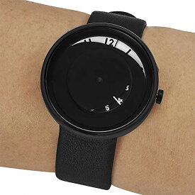 【中古】【未使用・未開封品】プロジェクトWatches Elosブラック40?mm腕時計、ブラックレザーバンド