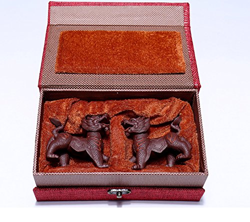 【中古】【未使用・未開封品】Kylin中国の宜興紫粘土Zishaティーペット中国の龍オールドジニティーセレモニーデコレーション