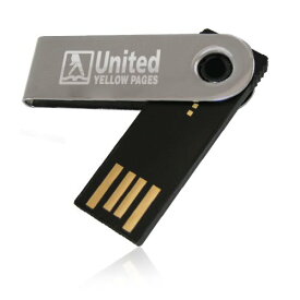 【中古】【未使用・未開封品】カスタム Pico Twist USB フラッシュドライブ - 64MB (シルバー) - 25 個 - $6.40/EA - 販促製品/ロゴ/バルク/卸売でブランド化された