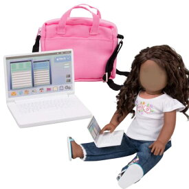 【中古】【未使用・未開封品】Computer Laptop with Carrying Bag for American Girl and other 46cm dolls - Compare Durable Metal Construction