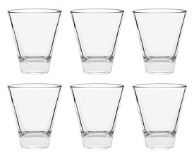 【中古】【未使用・未開封品】Barski European Glass - Double Old Fashioned Tumbler Glasses - Uniquely Designed - Set of 6-310ml - Made in Europe