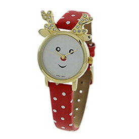【中古】【未使用・未開封品】ローズマリー・コレクションレディースクリスマスHoliday Red Nose Reindeer手首腕時計