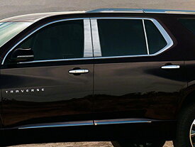 【中古】【未使用・未開封品】QAAは、2018-2020 Chevrolet Traverse 6ピースステンレスピラーポストトリムPP58166に適合。