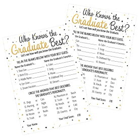 【中古】【未使用・未開封品】Who Knows Grad Best - Graduation Party Game Cards (25 Count)