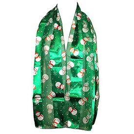【中古】【未使用・未開封品】ローズマリー・コレクションWomen 's Little Snowman Holidayファッションスカーフ グリーン