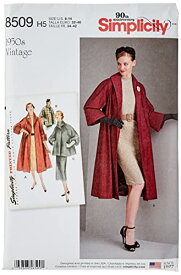 【中古】【未使用・未開封品】Simplicity Creative Patterns US8509H5 Misses' Vintage Coat Or Jacket Pattern, H5 (6-8-10-12-14)