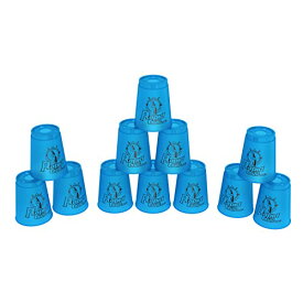 【中古】【未使用・未開封品】(Blue) - Quick Stacks Cups, 12 Sets Of Sports Stacking Cups With Quick Release Stem Speed Training Game