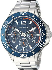 【中古】【未使用・未開封品】Nautica Watch NAPP25006 Pier, Analog, Water Resistant, Day/Date Display, Luminous Display, Stainless Steel Bracelet, Blue