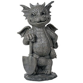 【中古】【未使用・未開封品】Pacific Giftware ガーデン ドラゴン グリーン 親指 ガーデナー ドラゴン 装飾 ガーデン アクセント 彫刻 ストーン仕上げ 高さ10インチ