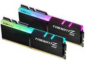 【中古】【未使用・未開封品】G.Skill Trident Z RGBシリーズ 16GB (2 x 8GB) 288ピン SDRAM DDR4 3200 (PC4-25600) CL14-14-34 1.35V デュアルチャンネル デスクトップメモリ