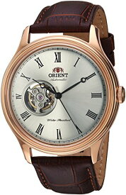 【中古】【未使用・未開封品】Orient Classic Automatic With Hand Windingオープンハートドームクリスタルローマローズゴールドfag00001s