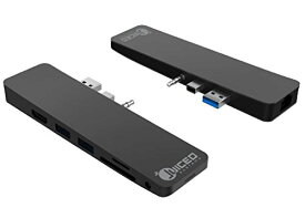【中古】【未使用・未開封品】Juiced Systems CruzHUB - Surface Laptop 2 アダプター - Surface Laptop 2用 - ギガビットイーサネット - 4K HDMI - 2 USB 3.0 - SD - Micro S